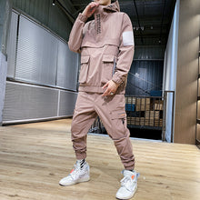 Load image into Gallery viewer, 2020 Workwear jacket men's Hooded Jacket+Pants 2PC Sets  baseball  loose Pullover coat &amp; Long Pants Mens Clothing
